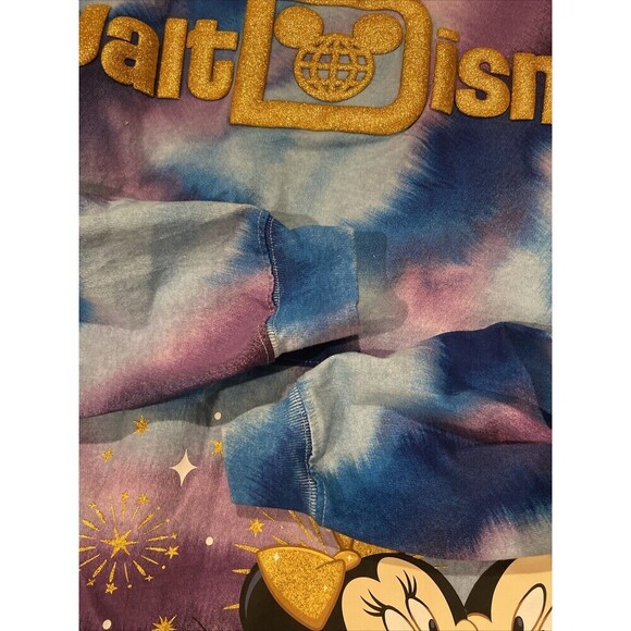Walt Disney World Spirit Jersey Sweater Women Medium Tie Dye Mickey Mouse 50 Ann - Picture 15 of 15
